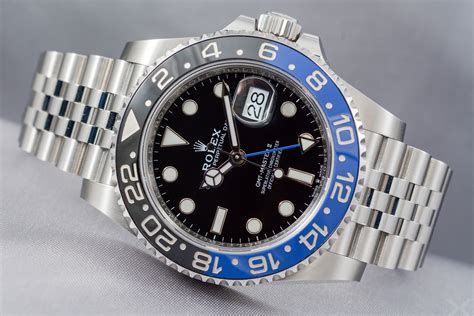 rolex batman finn|BATMAN ROLEX GMT Master II 116710 BLNR & 126710BLNR.